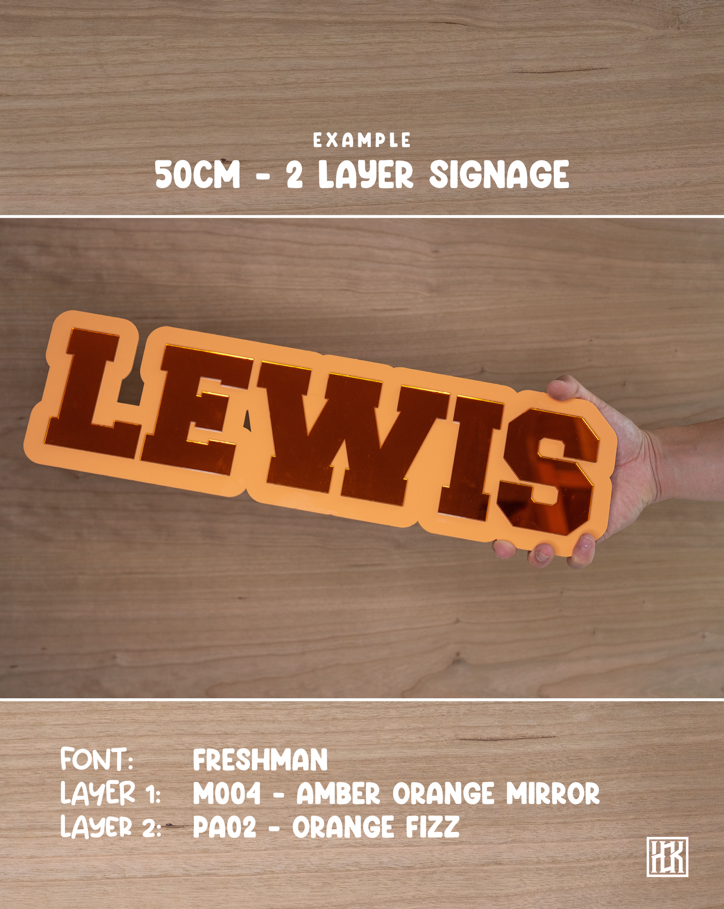 Acrylic Text Signage