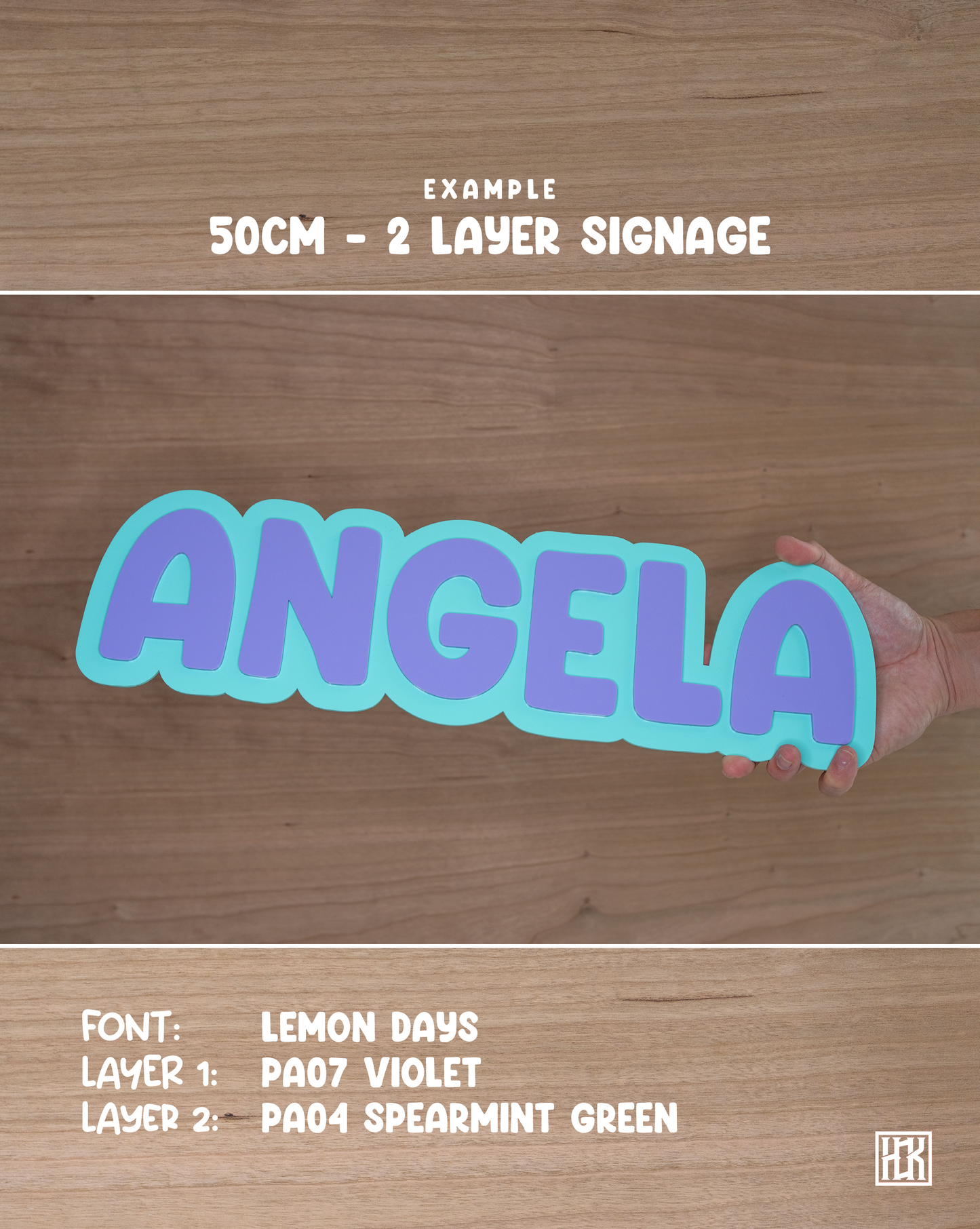 Acrylic Text Signage