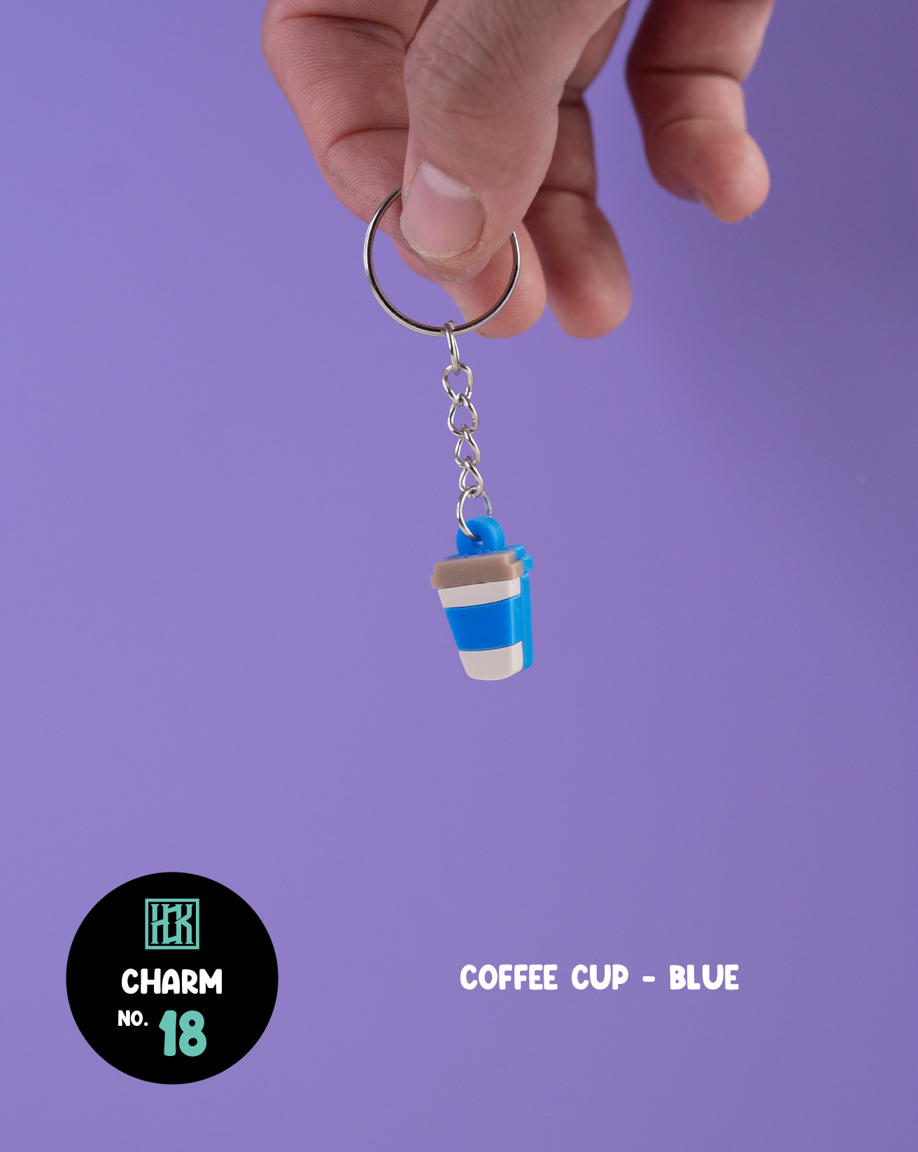 #018 Coffee Cup - Blue Charm