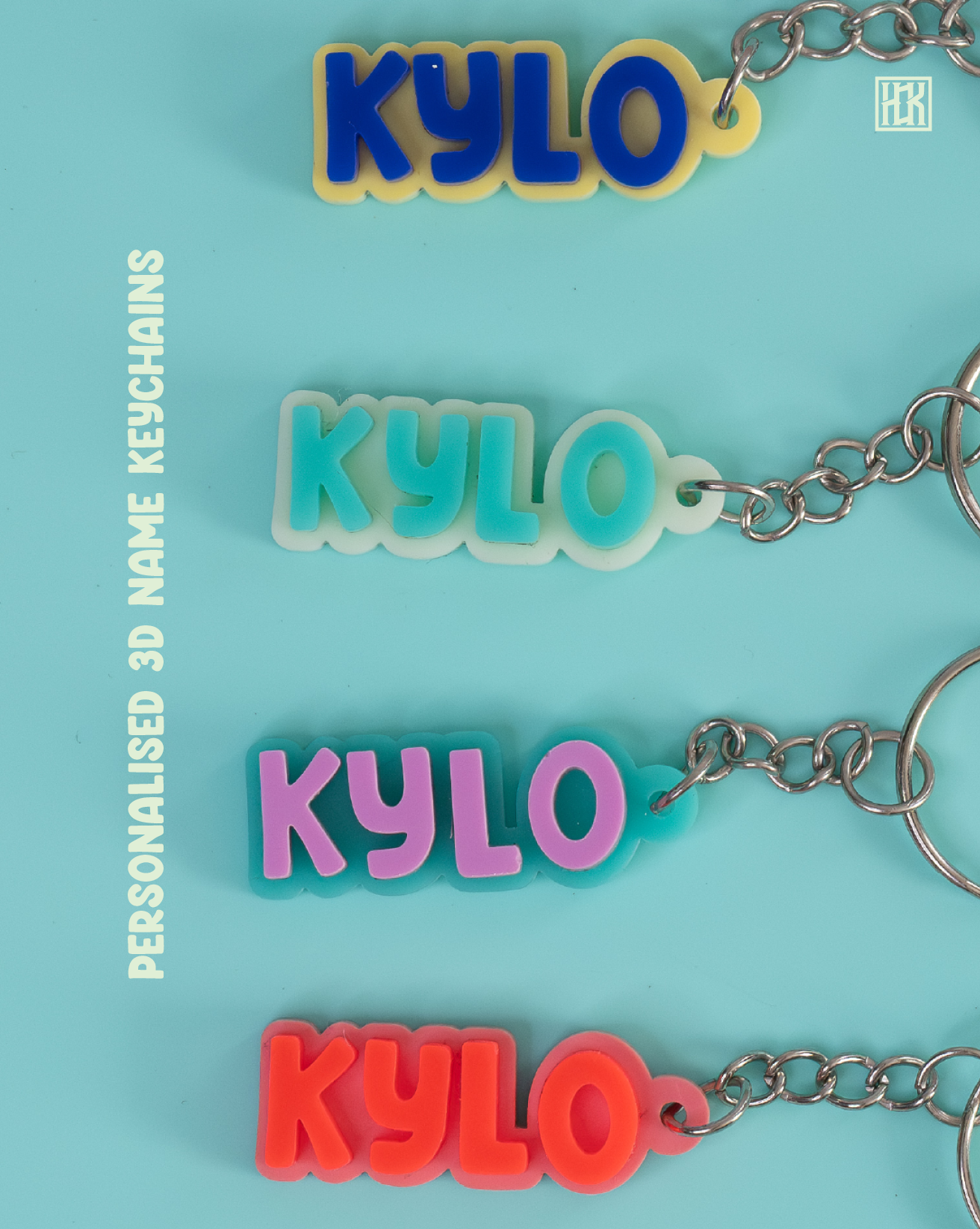 ORIGINAL 3D Name Keychains