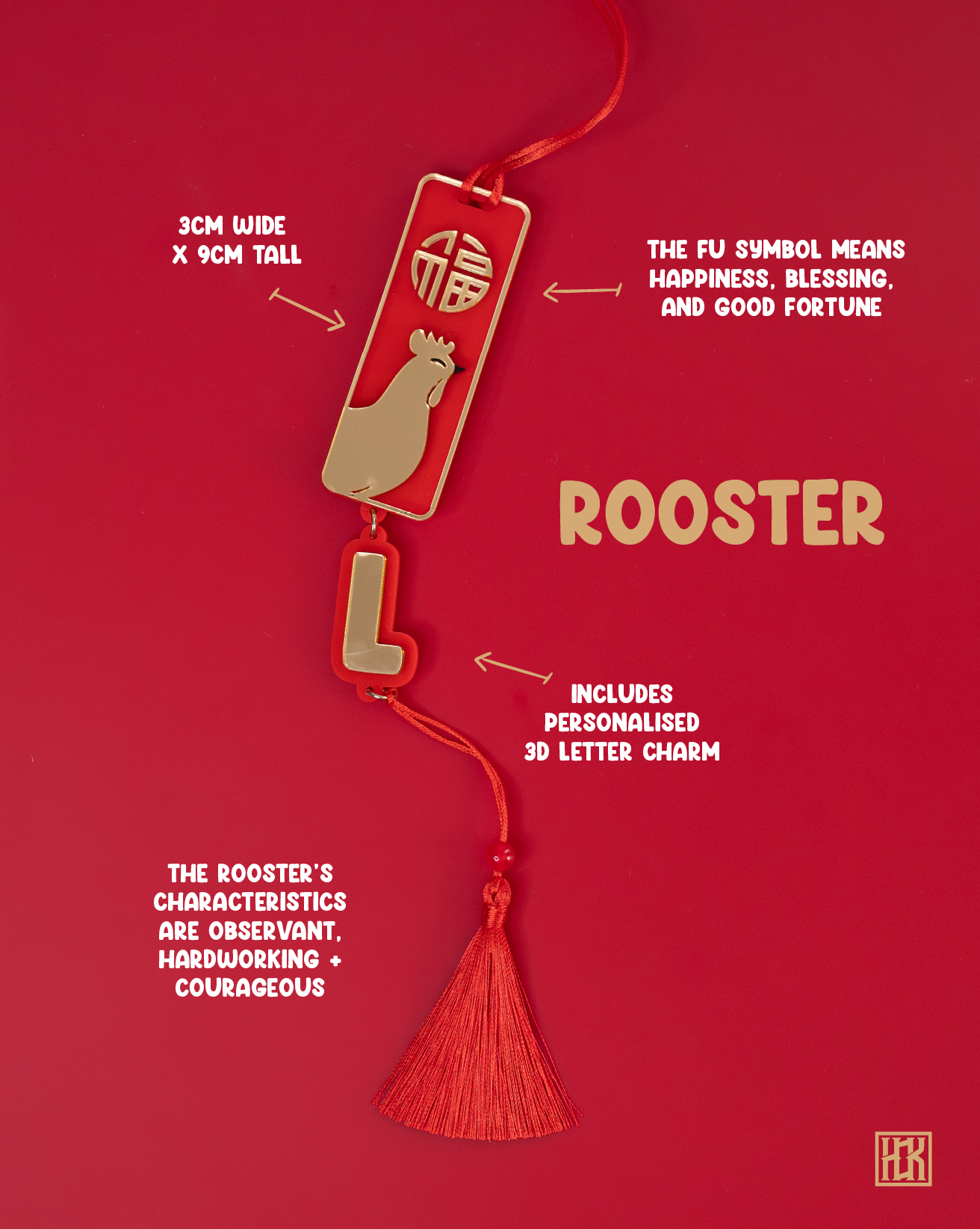 Lucky Rooster Zodiac Talisman