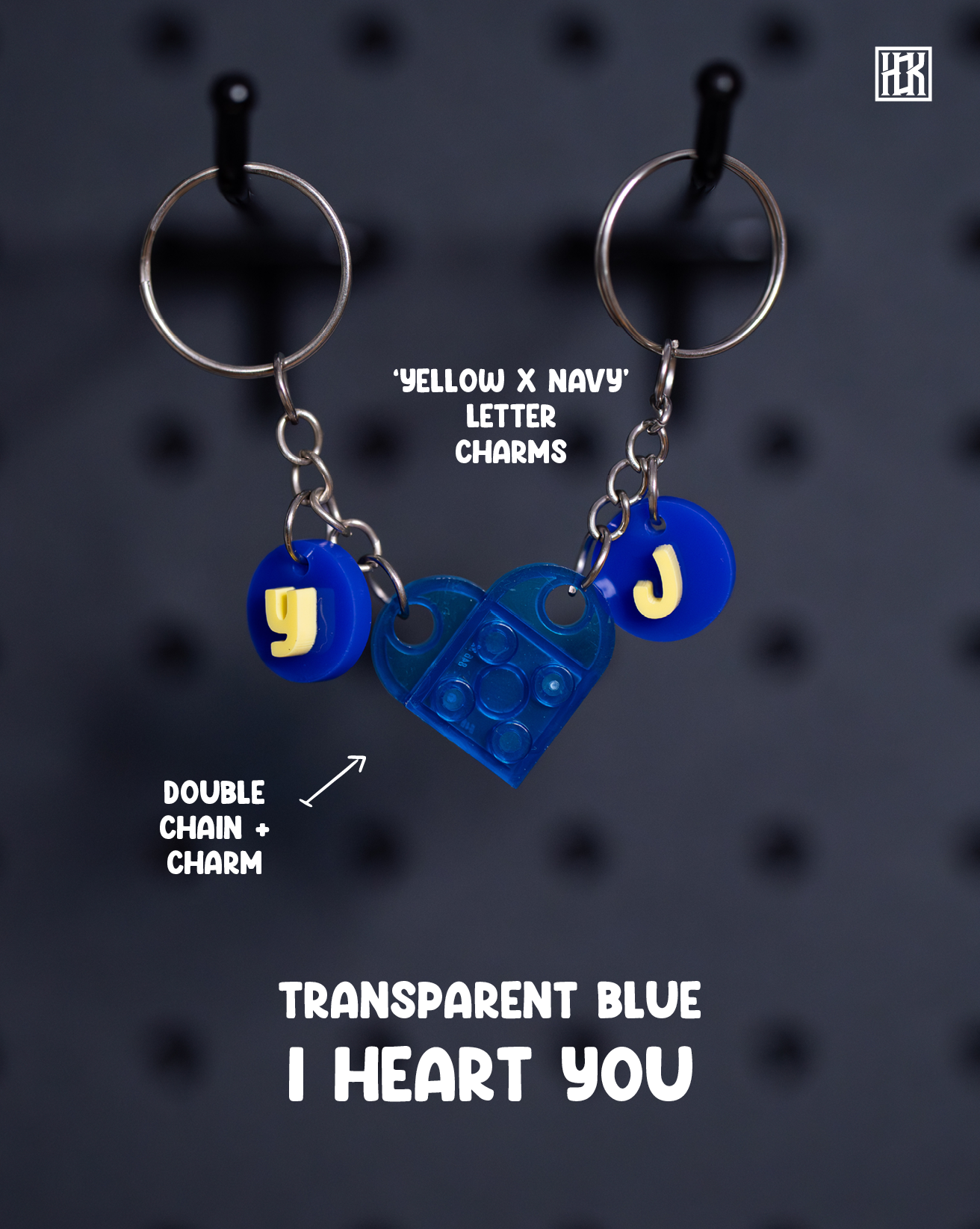 I HEART YOU - TRANSPARENT BLUE