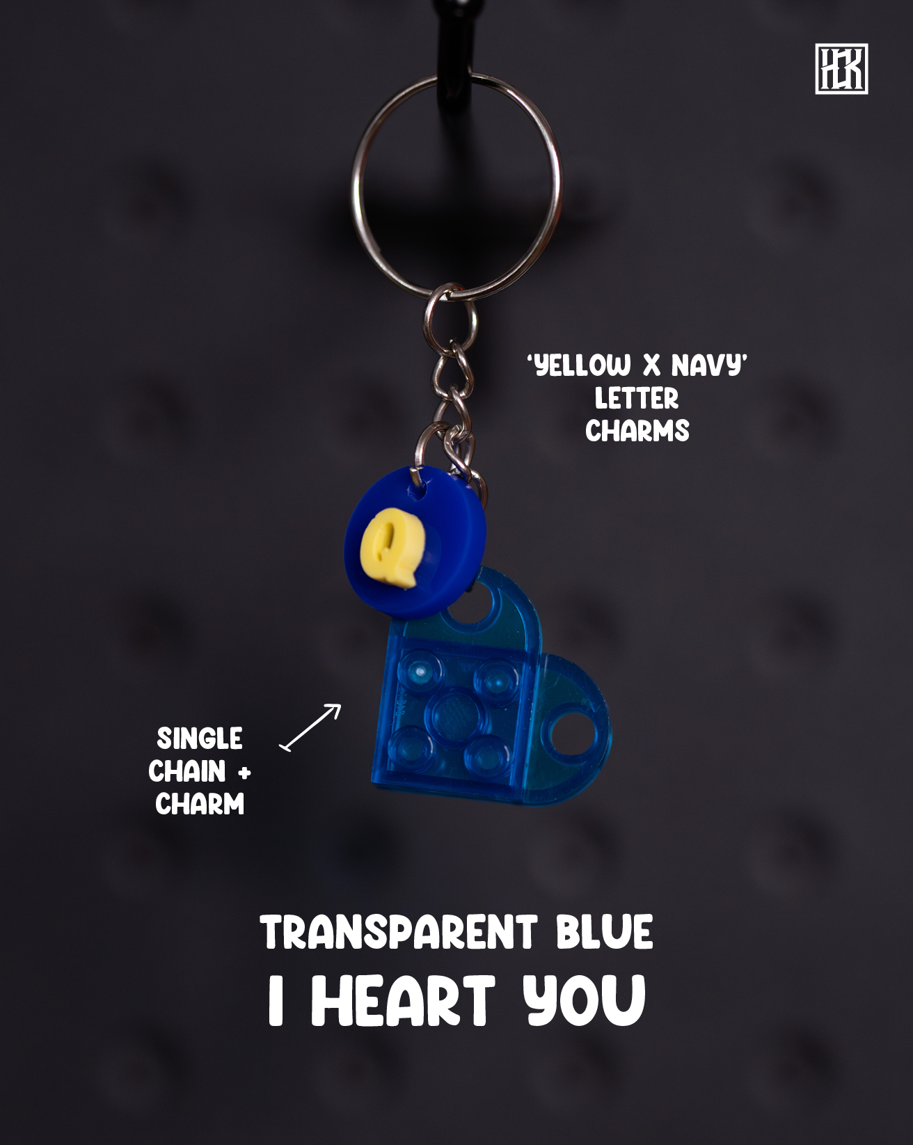 I HEART YOU - TRANSPARENT BLUE