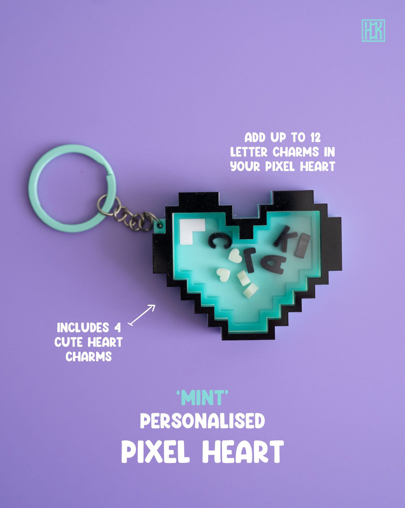 Personalised Pixel Hearts