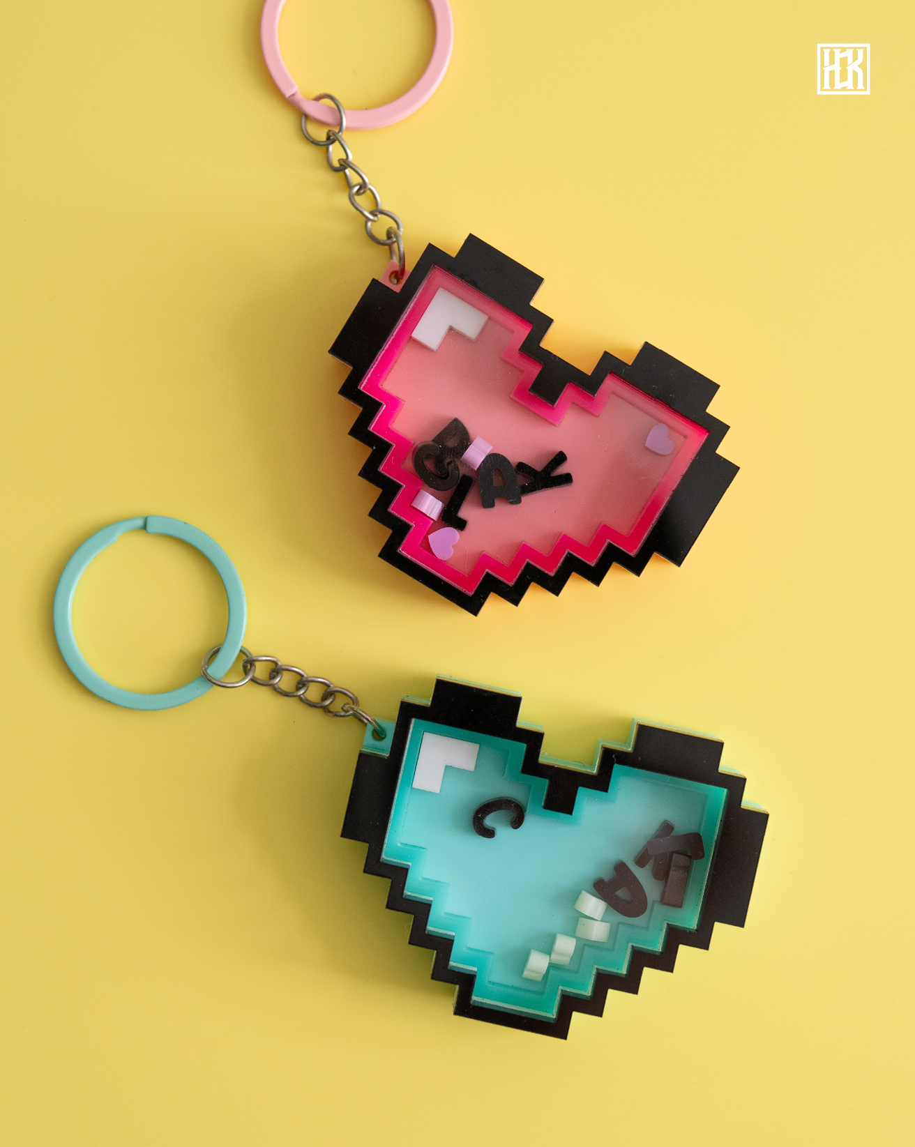 Personalised Pixel Hearts