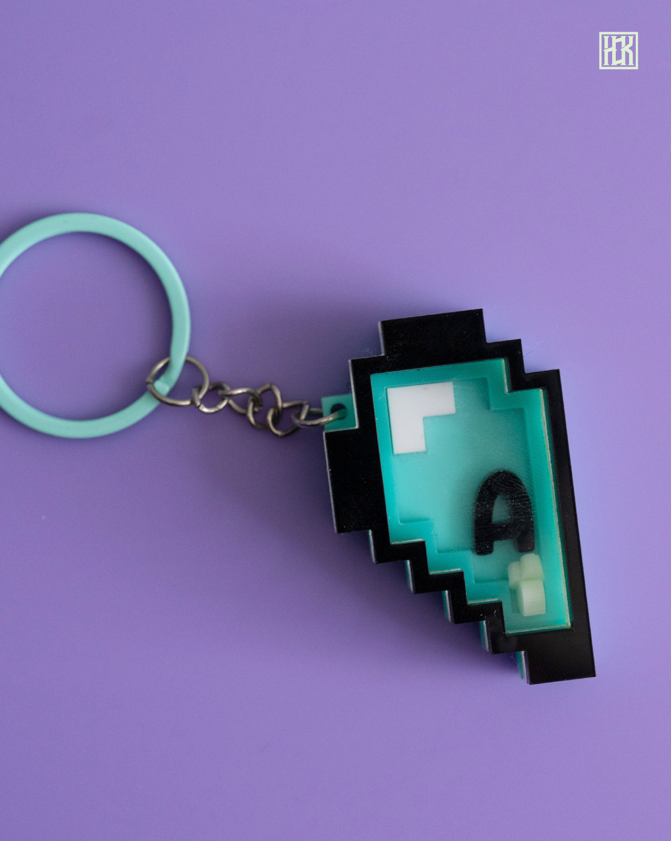 Personalised Double Half Pixel Hearts