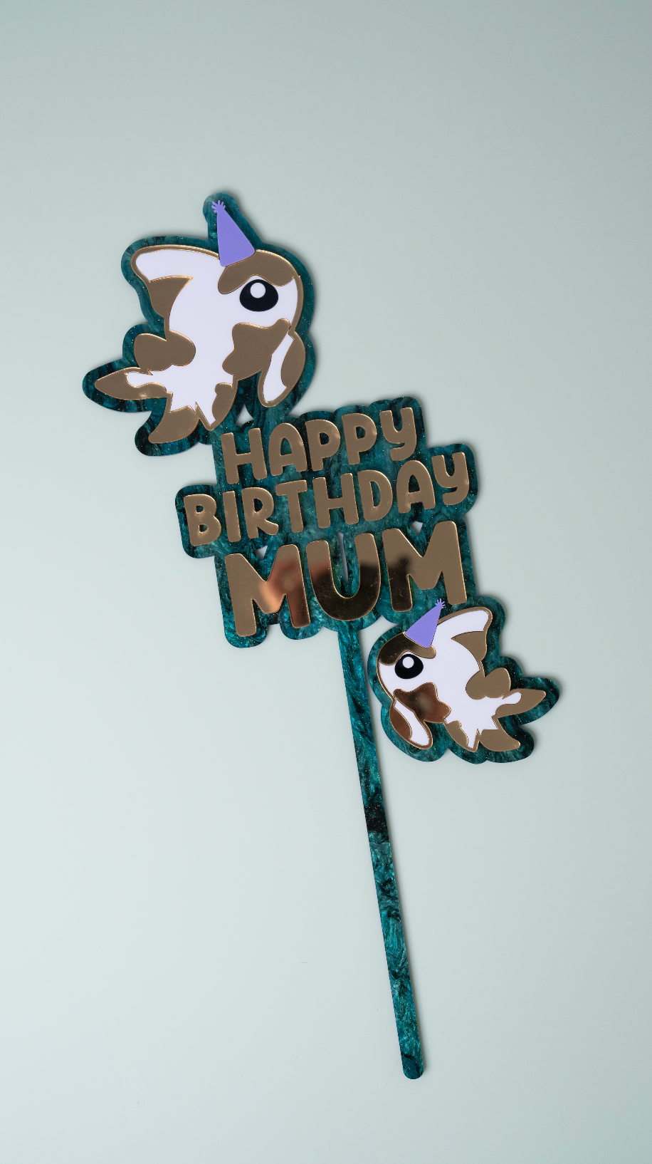 Personalised Koi Fish Birthday Topper