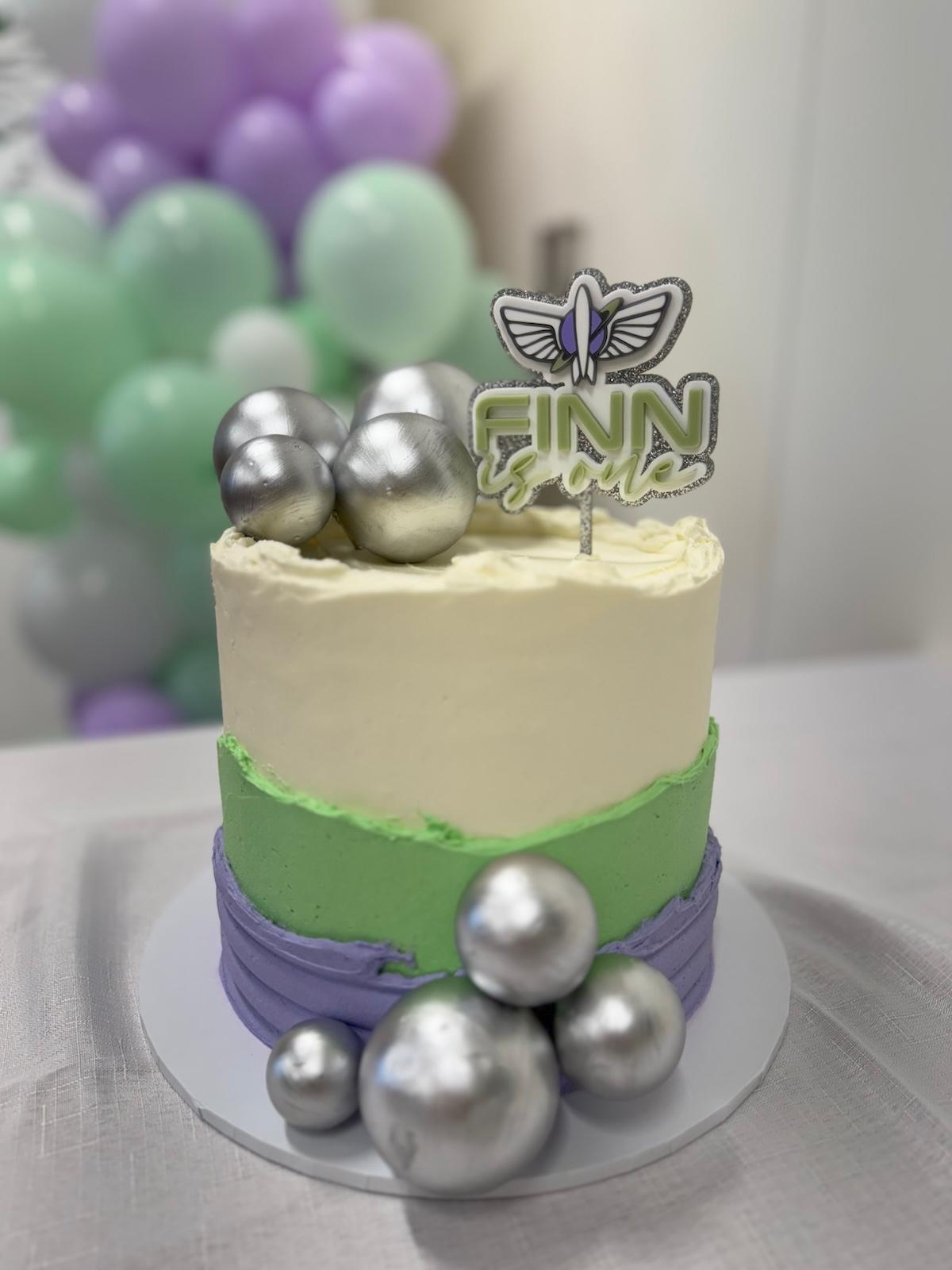 First Birthday Cake Topper - Buzz Lightyear Theme