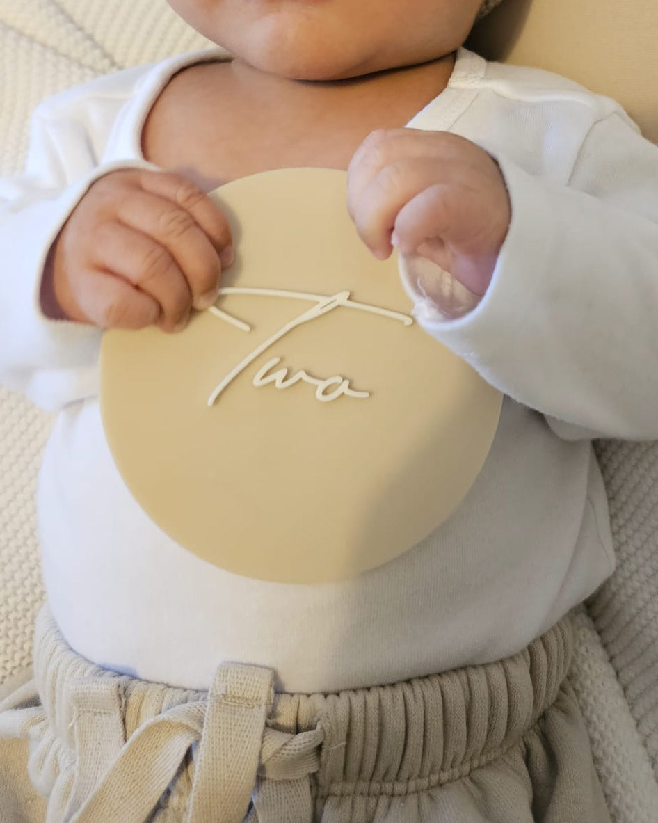 Personalised Baby Milestone Discs