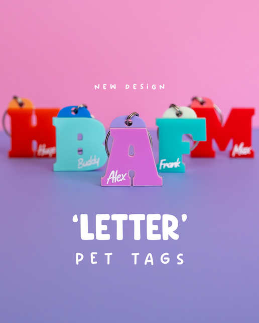 Letter Pet ID Tag