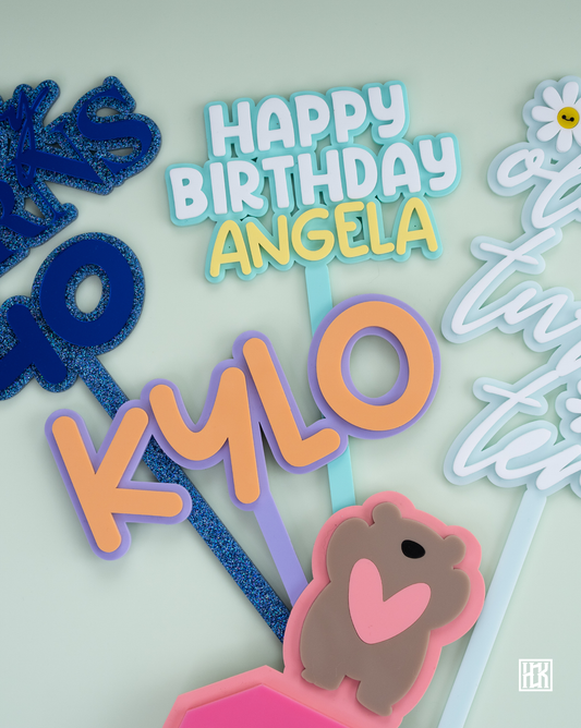 Custom Cake Topper - Double Layer