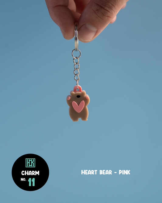#011 Heart Bear - Pink Charm