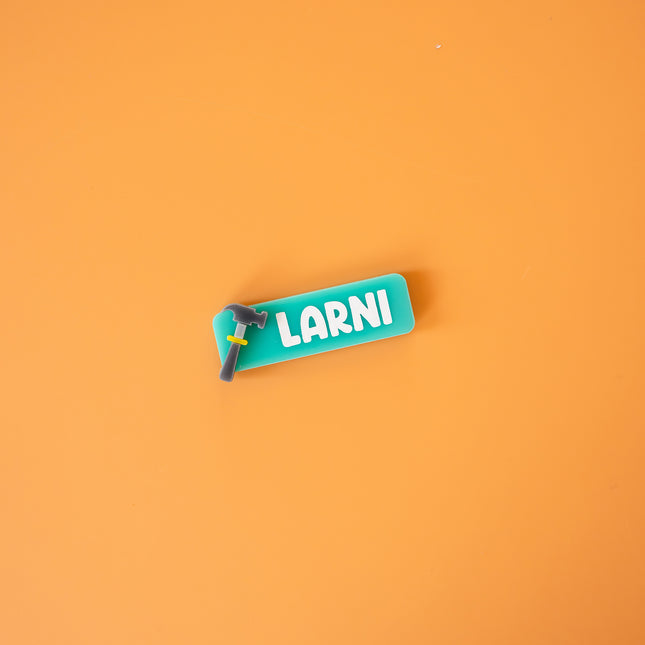 CUSTOM CHARM NAME BADGE