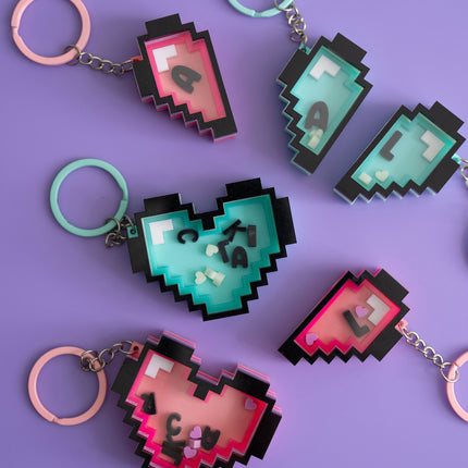 Personalised Pixel Hearts