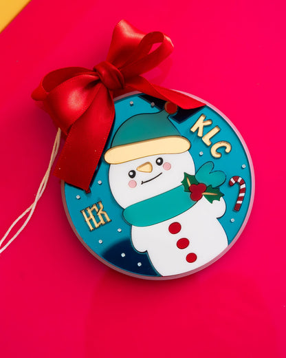 Custom Snowman Ornament
