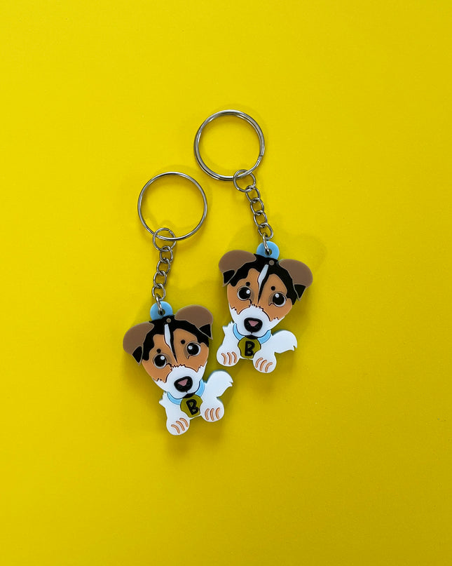 Custom Cartoon Pet Portrait Keyring