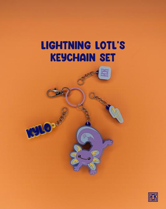Lightning Lotl's Keychain Set