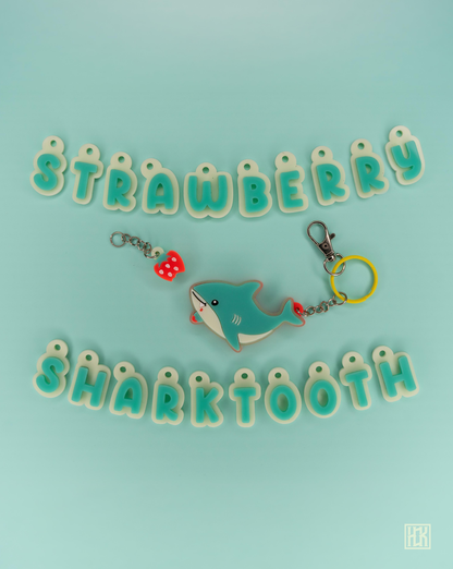 Strawberry Sharktooth's Keychain Set