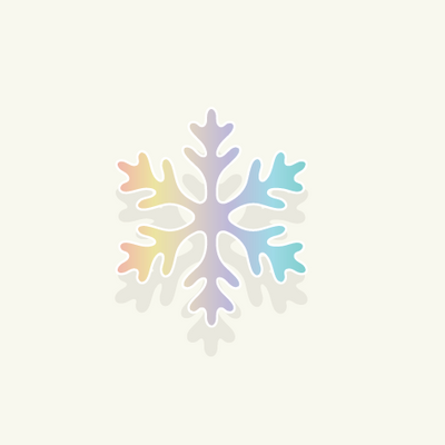 066 - Iridescent Snowflake