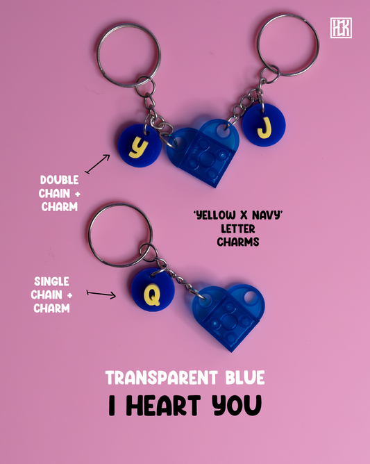 I HEART YOU - TRANSPARENT BLUE