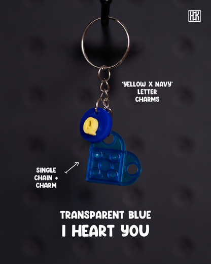 I HEART YOU - TRANSPARENT BLUE