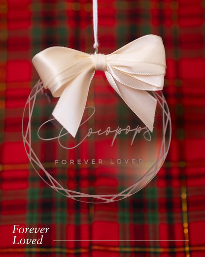 Engraved Personalised Name Christmas Ornaments