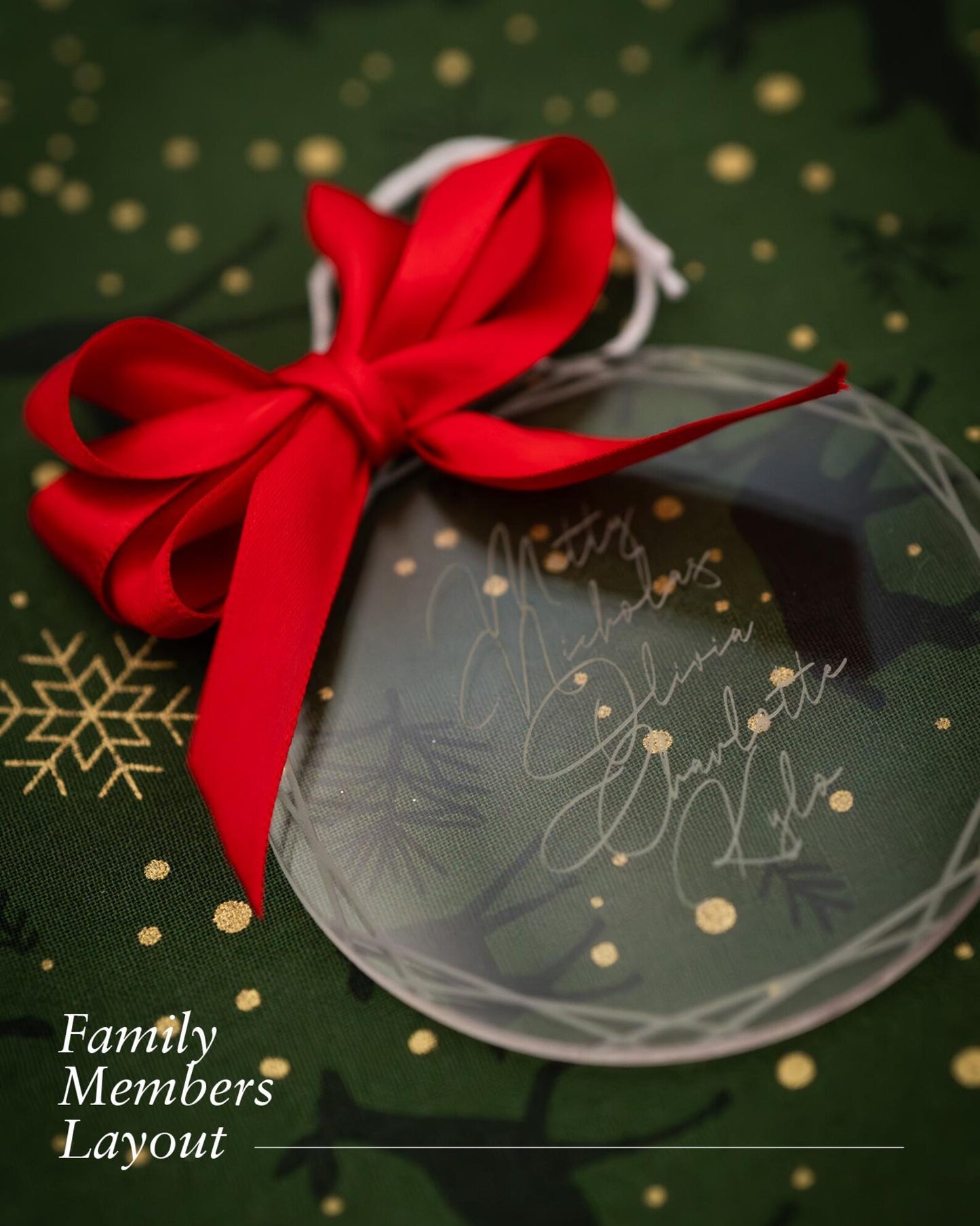 Engraved Personalised Name Christmas Ornaments