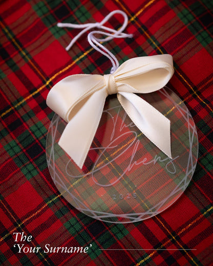 Engraved Personalised Name Christmas Ornaments