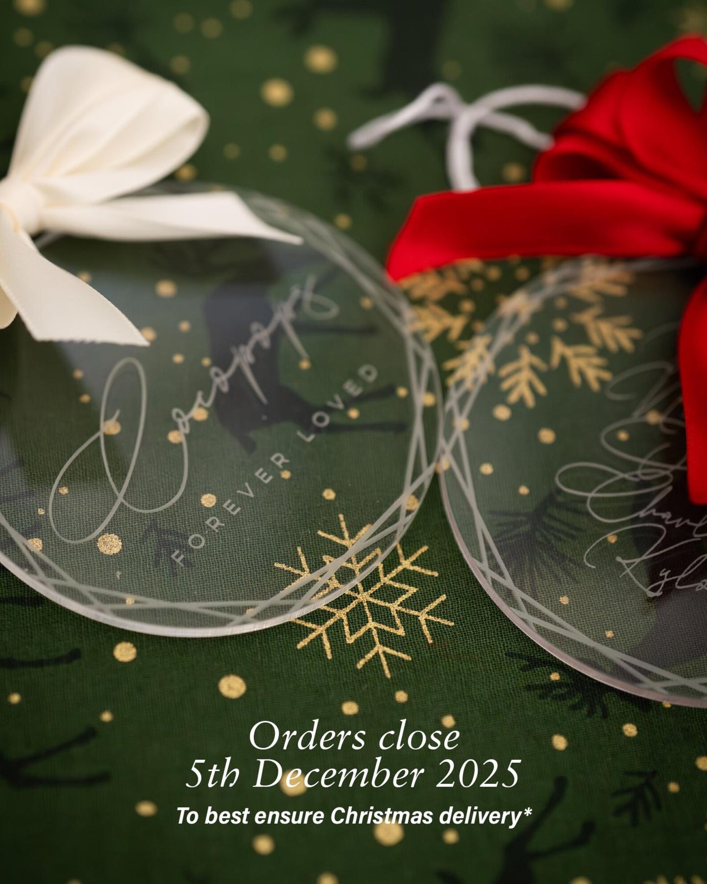 Engraved Personalised Name Christmas Ornaments