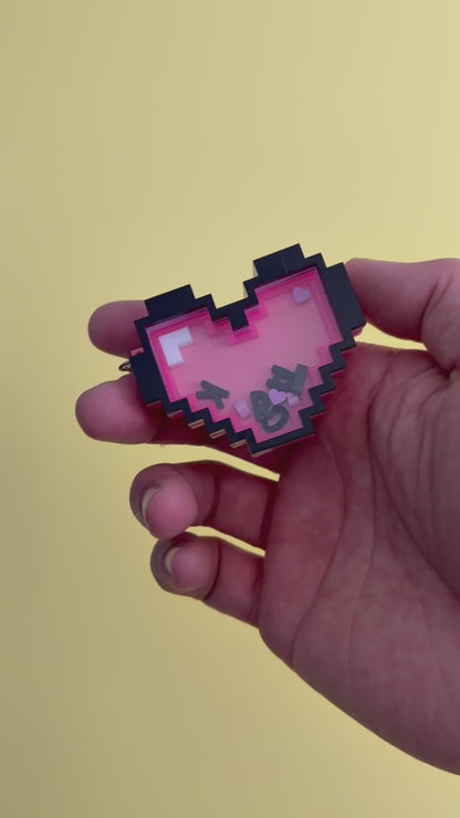 Personalised Pixel Hearts
